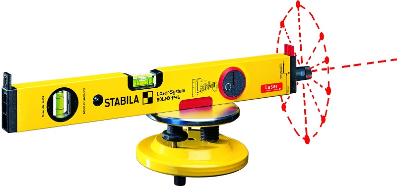 Nivela cu bula si laser tip 80LMX-P+L Stabila